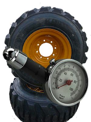 skid steer tire pressure